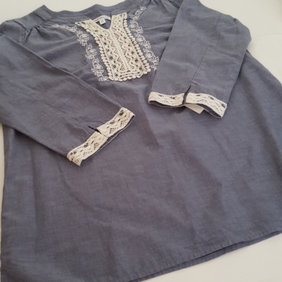 Croft & Barrow 100% Cotton Embroidered Blouse - Picture 14 of 15